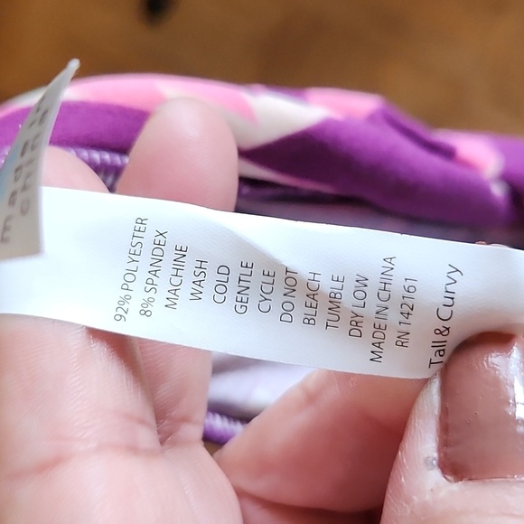 LULAROE LLR TC Purple Patterned Buttery Soft Legging Tall Curvy - Picture 6 of 6